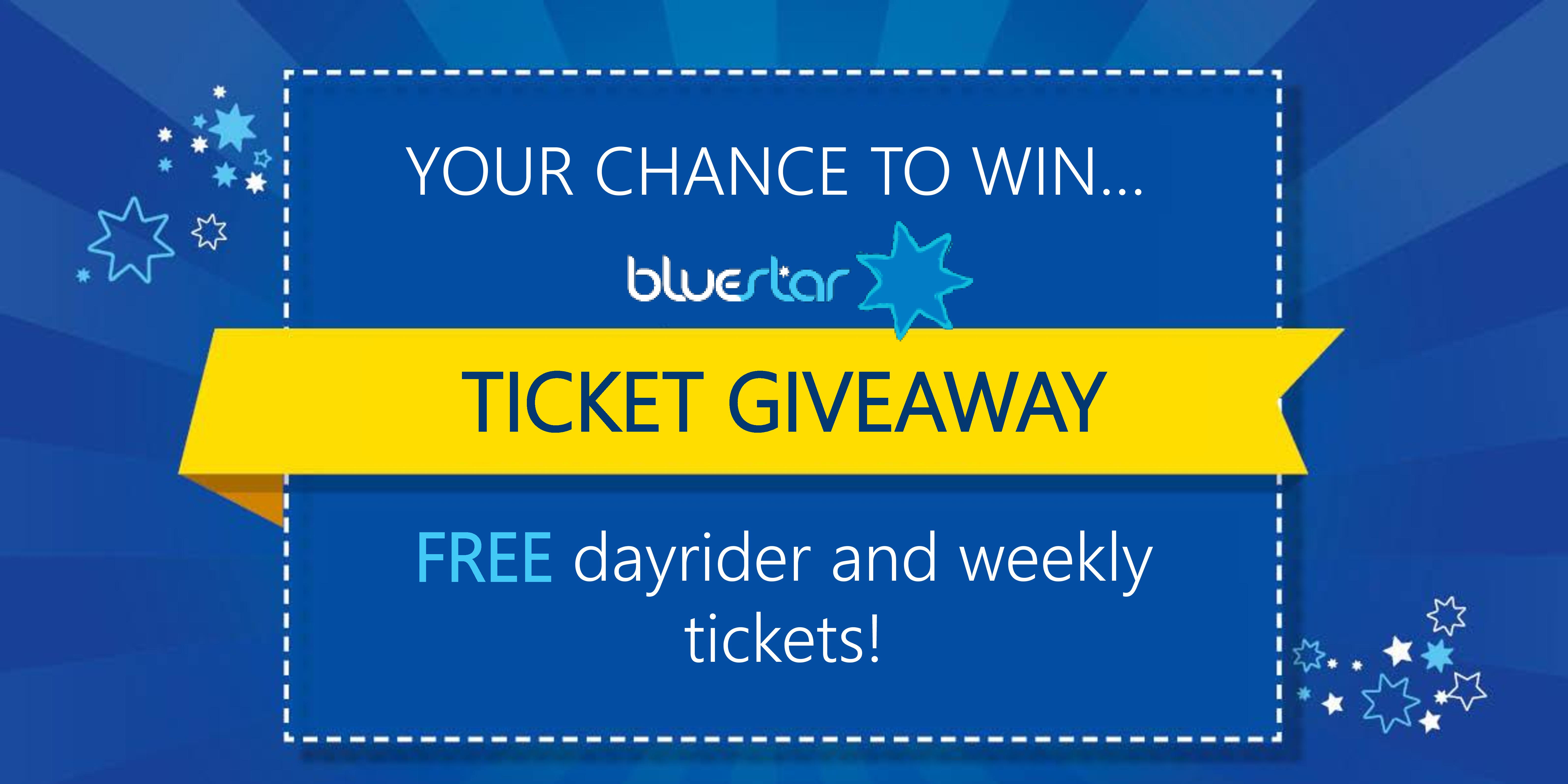 Win free dayrider and weekly tickets on the Bluestar 12 Bluestar